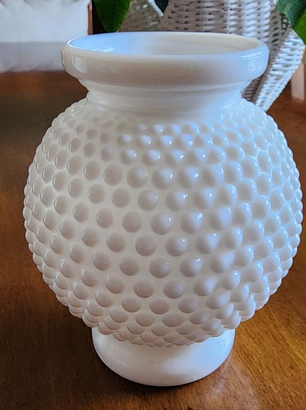 Westmoreland White Hobnail Milk Glass Bud Vase